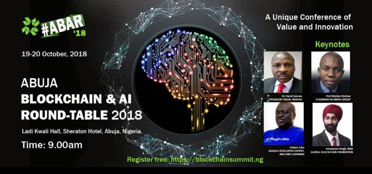 Announcing Abuja Blockchain And AI Round Table 2018.